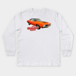 1972 Oldsmobile Cutlass 442 Hardtop Coupe Kids Long Sleeve T-Shirt